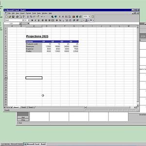 Playing around in Windows 98 and Office 97 Professional. Good times :)